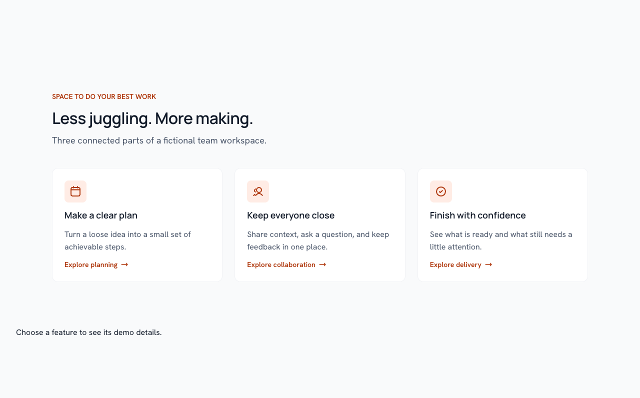 Feature overview rendered with Rayden UI 0.10.1