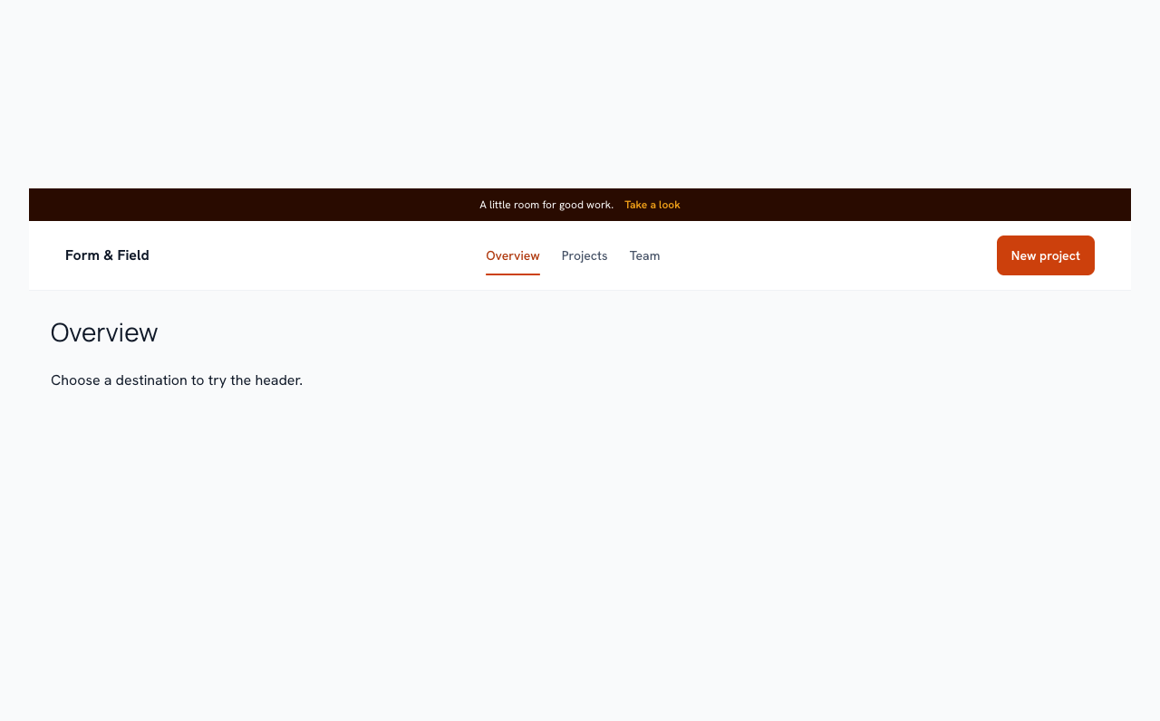 Site header rendered with Rayden UI 0.10.1